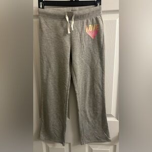 So Girls Size 7/8 Gray Lounge Dorm Pants Love